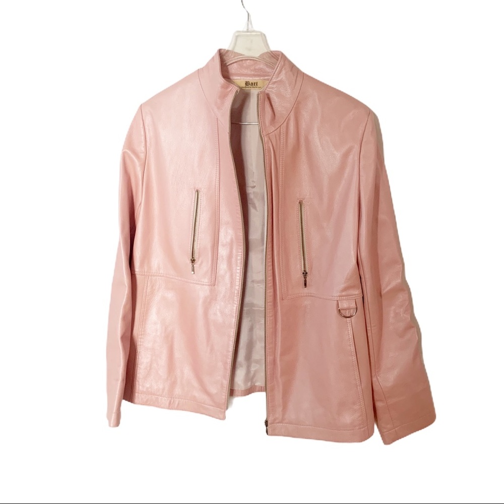 Bart Sibylle Lyn Pink Leather Jacket